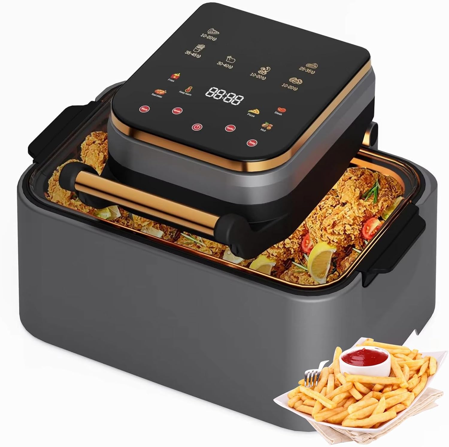 GOURMIA 窓付き デジタル エアーフライヤー 7.6L GAF858 | Costco